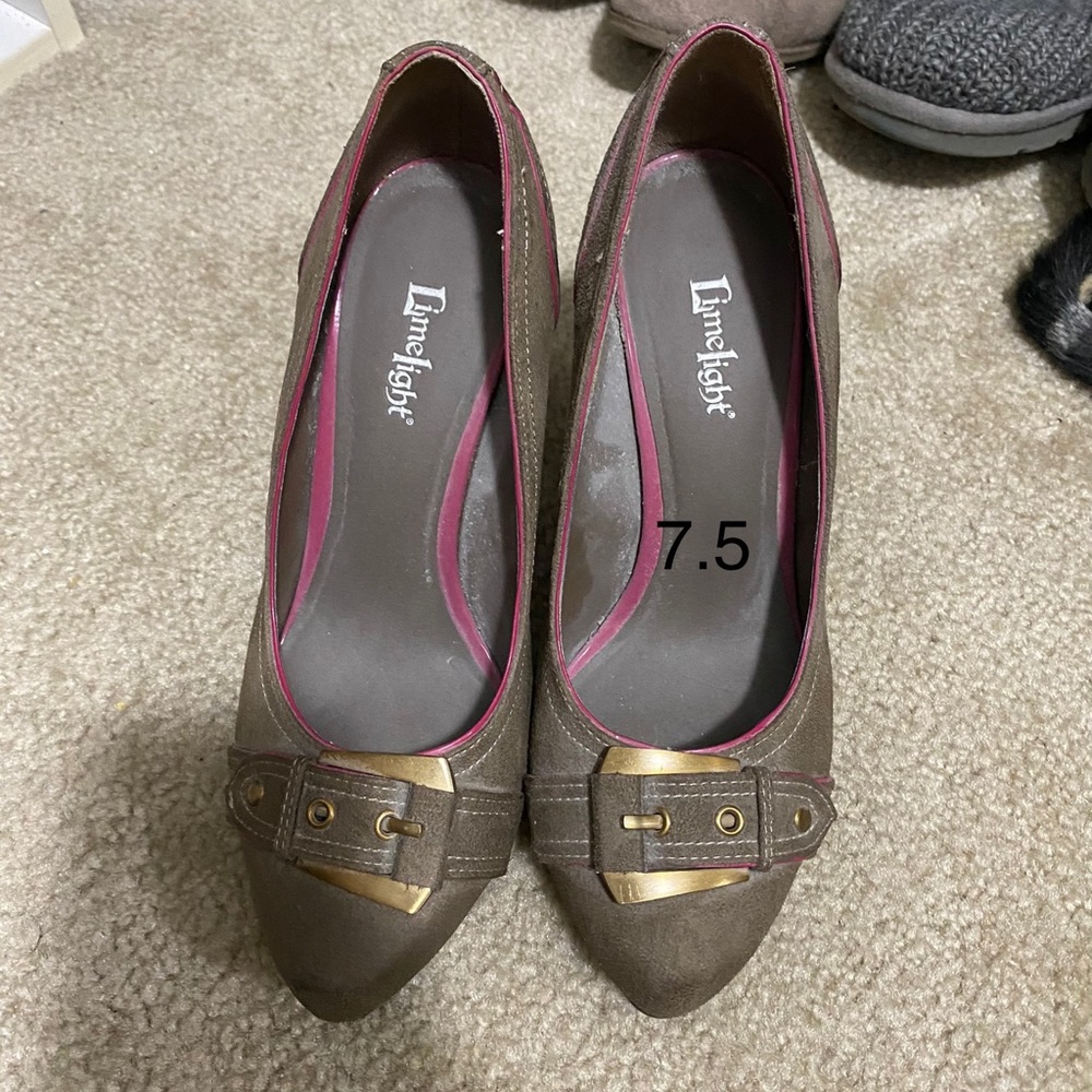 Limelight brown heels